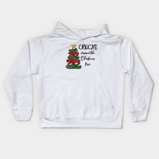 Crocin' Around The Christmas Tree Kids Hoodie